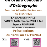 Grand concours d’orthographe