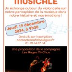 Rencontre musicale autour du violoncelle à La Blague