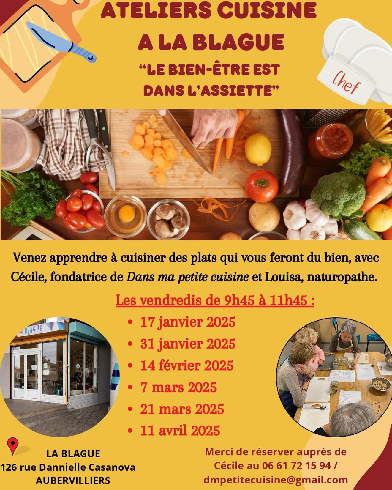 Ateliers cuisine au café associatif La Blague