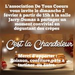 Moment convivial pour la Chandeleur avec l’association De Tous Coeurs