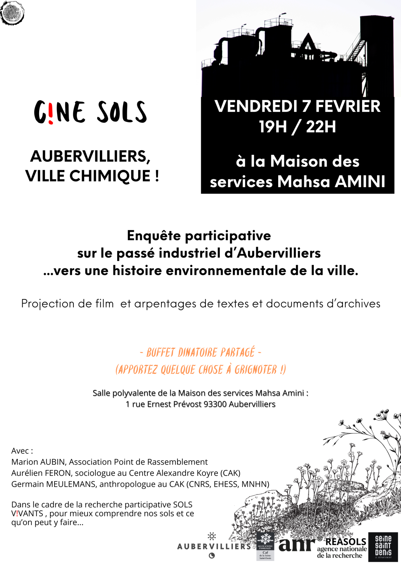 Soirée Cinésol avec l'association Point de Rassemblement