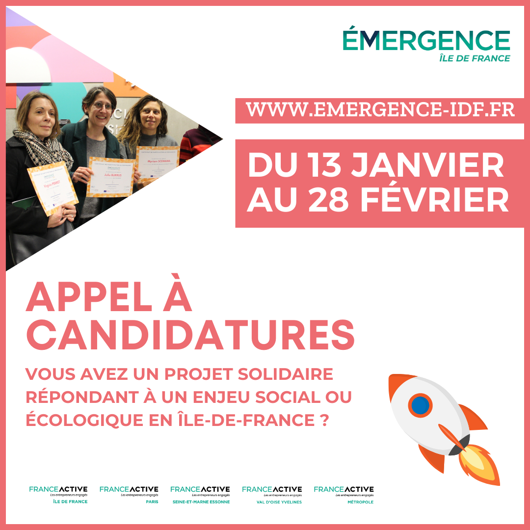 Appel à candidatures ＂Emergence Ile de France＂