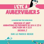 Animations de proximité et ciné plein air sur le parvis de la MPT Roser