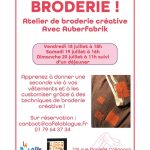 Atelier broderie à La Blague