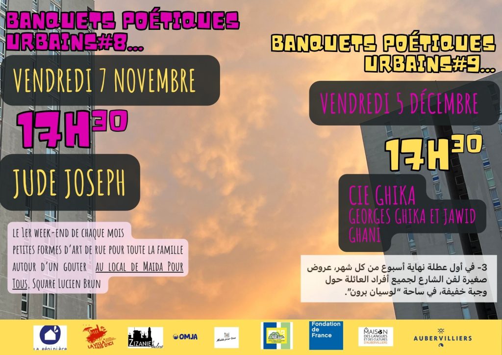 Banquet poétique urbain au square Lucien Brun Agenda associatif