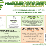 Programme de septembre de la cour jardinée Jean Moulin