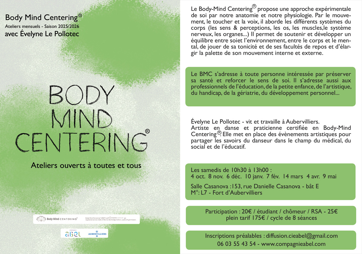 Ateliers ＂Body Mind Centering＂ avec la compagnie Abel
