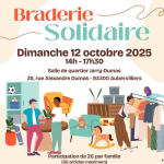Braderie solidaire avec l’association De tous coeurs