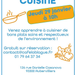 Atelier cuisine à la Blague Agenda associatif