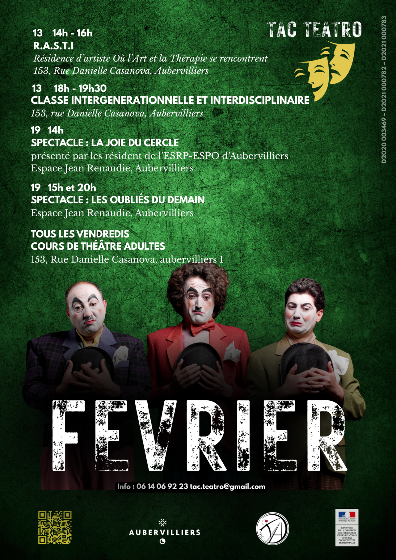Programme de février - Tac Teatro