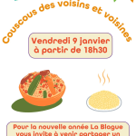 Couscous des voisins avec le café associatif La Blague