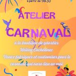 Atelier carnaval avec l&rsquo;association SGAA