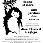 Contre-inventaire faune et flore sauvages aux Jardins des Vertus