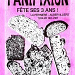 Panifixion fête ses 3 ans à la Pépinière Agenda associatif