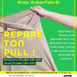 Atelier Répare ton pull avec Auberfabrik à la Blague