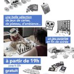 Soirée jeux aux Poussières