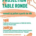 Projection et table ronde avec les Jardins Ouvriers des Vertus à la Pépinière